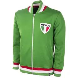 Copa Football, Herren, Laufjacke, Mexiko 1970 Retro Jacke (L), Grün, L