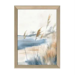 Druckgrafik Coastal Wind Multicolor/Eiche ca. 75x56cm