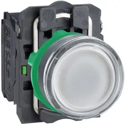 Schneider Electric XB5AWCUST05 Leuchtdrucktaster, Kunststoff, komplett, 22mm, kundenspezifisch via Konfigurator