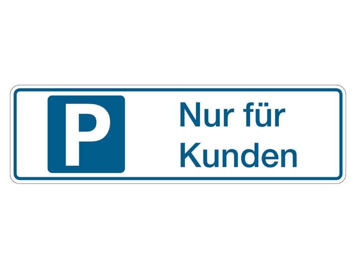 Schild Nur für Kunden 33 × 9.5 × 0.1 cm