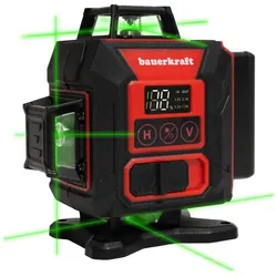 Longwell Industrial, Linienlaser, Laser-Nivelliergerät 360° 4D Kreuzlinien Grünlaser 16 Linien (Kreuzlinienlaser)