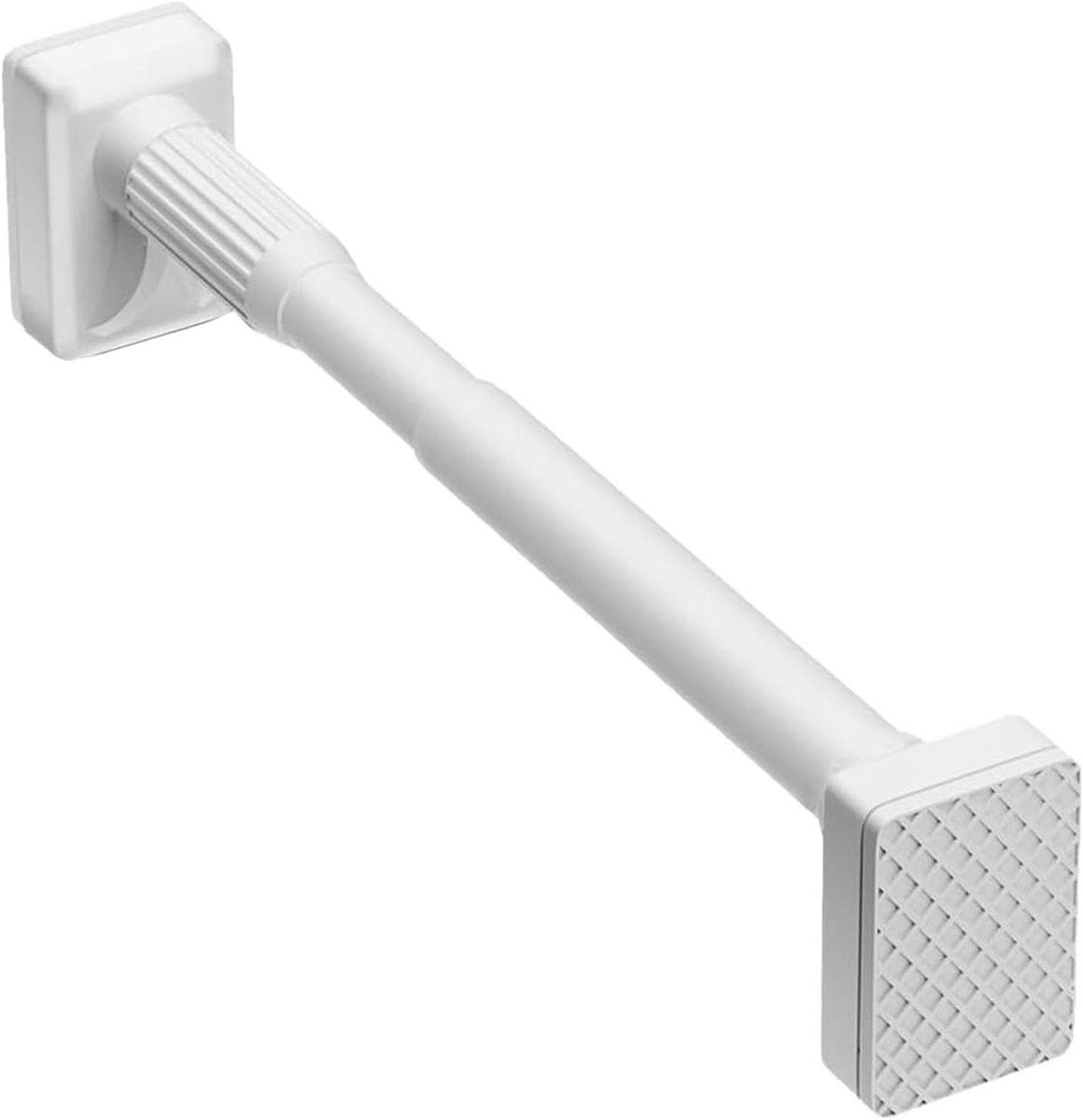 Wit Uitbreidbaar Wasrek met Kledinghanger voor Badkamer, Keuken of Balkon