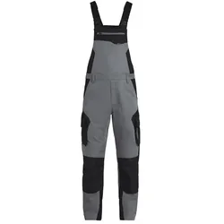 Latzhose "PASCAL" - 62 - grau/schwarz