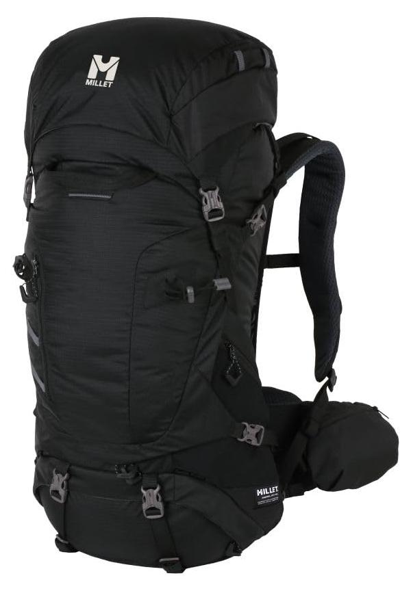 Wanderrucksack 50 l, Unisex, mit Regenhülle, schwarz
