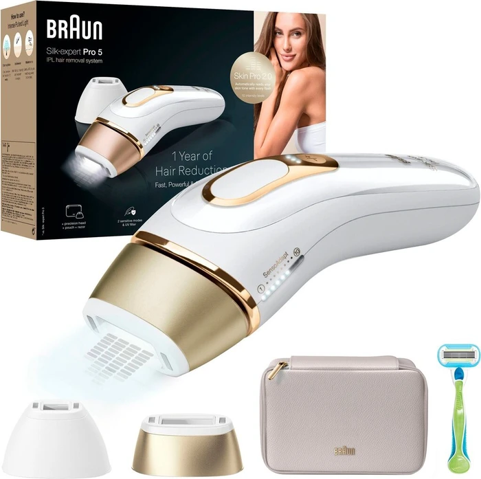 Braun IPL Silk-expert Pro 5 PL5152 + Hülle und 2 Köpfe