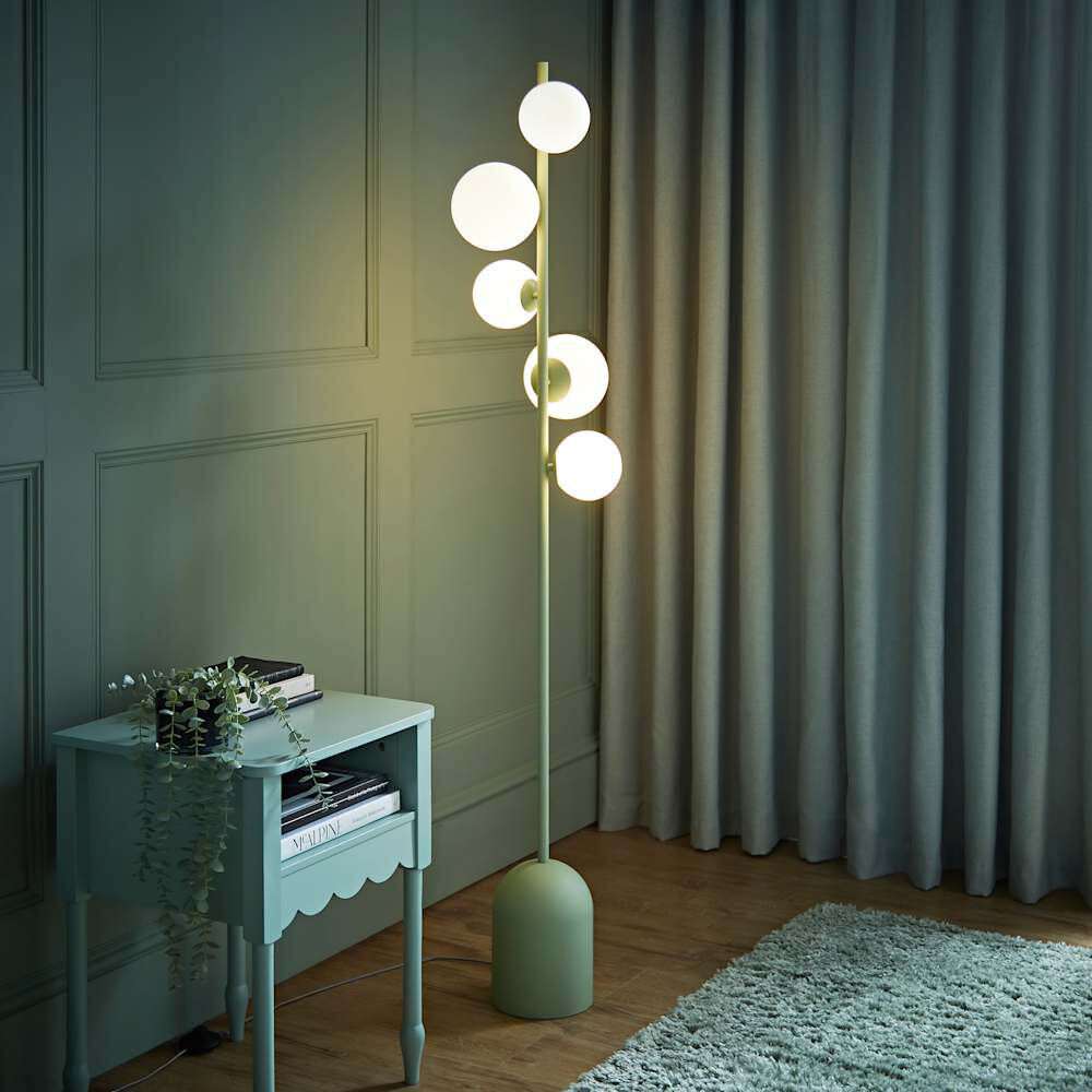 Latitude Run Anisca 165 H cm Traditional Floor Lamp Sage 165cm H X 32cm W X 32cm D