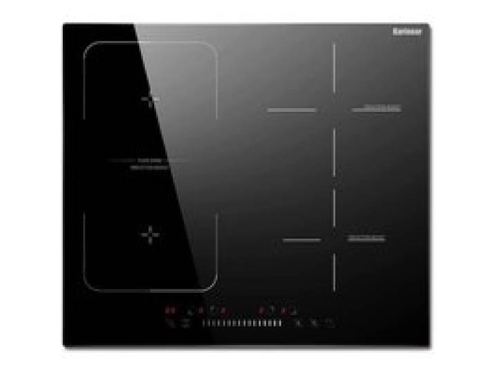 Karinear Plaque de Cuisson Induction - 4 Foyers avec Zone de Pont - Encastrable - 60cm - 7200W