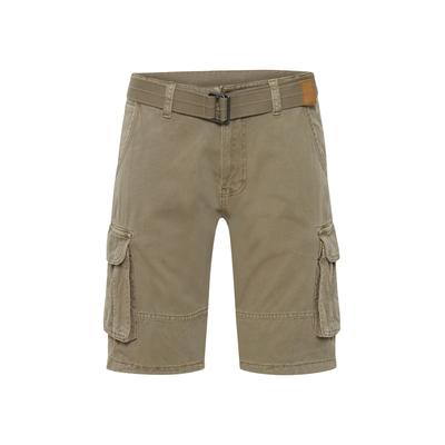 Cargoshorts INDICODE "Cargoshorts IDCosta", Herren, Gr. M, N-Gr, beige (greige), Obermaterial: 100% Baumwolle CO., Hosen