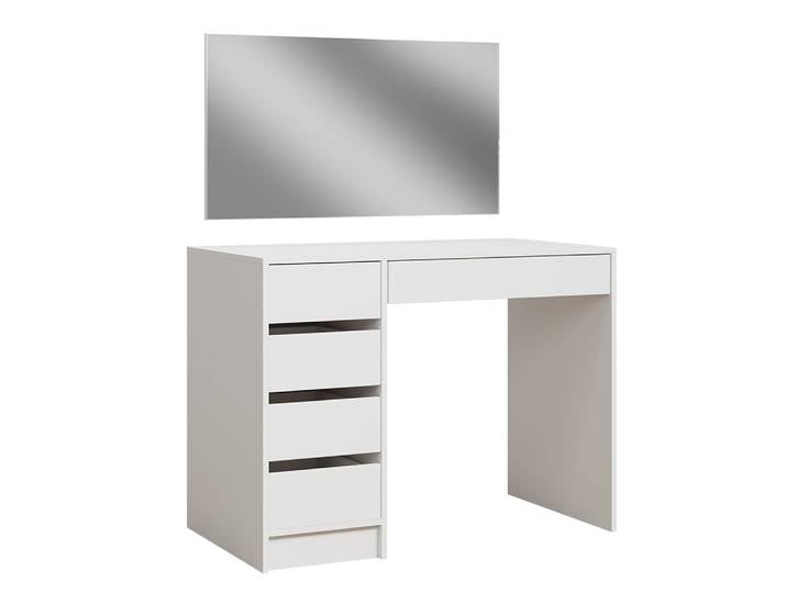 Coiffeuse avec miroir blanc 100x125.5cm