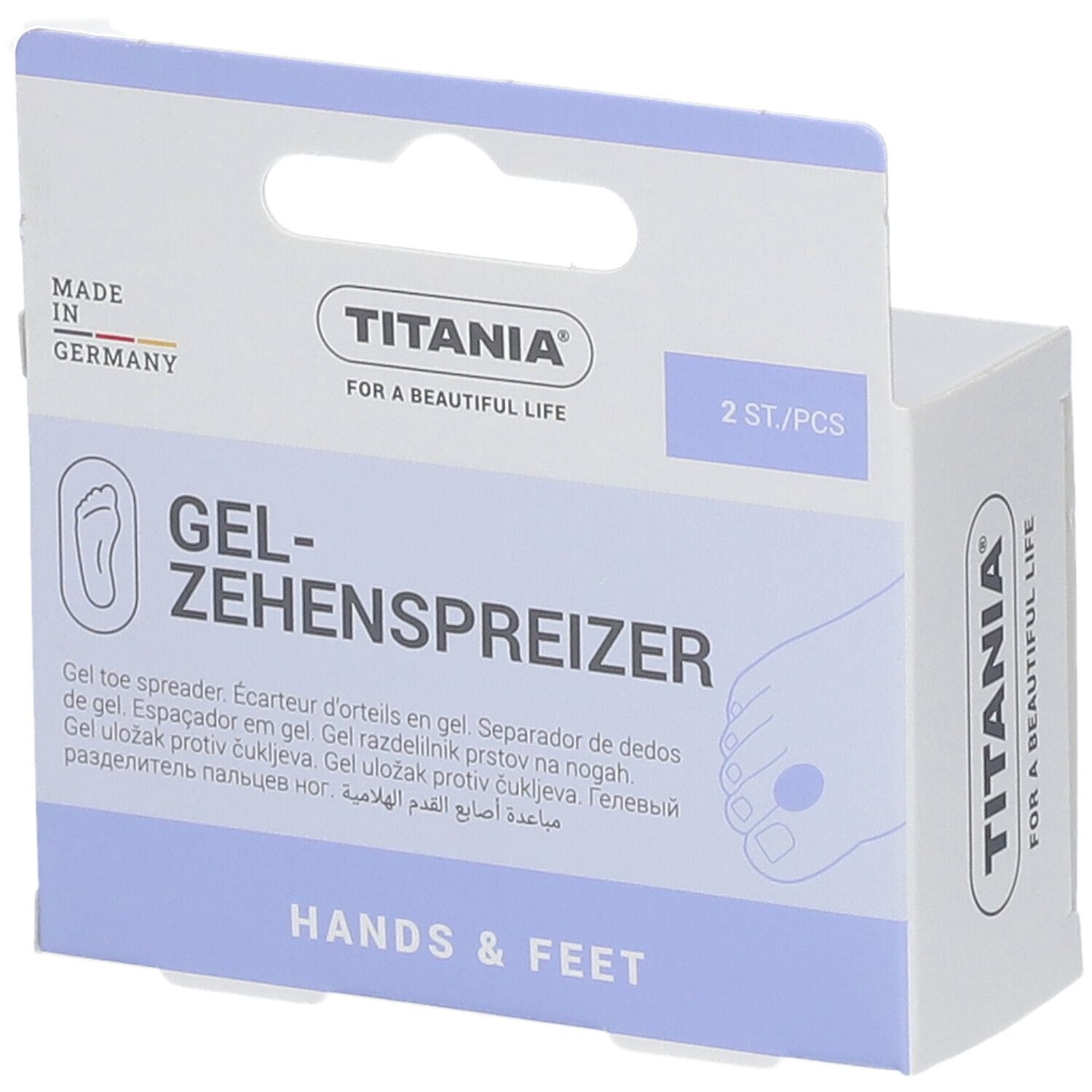 Zehenspreizer aus Gel Titania 2 St