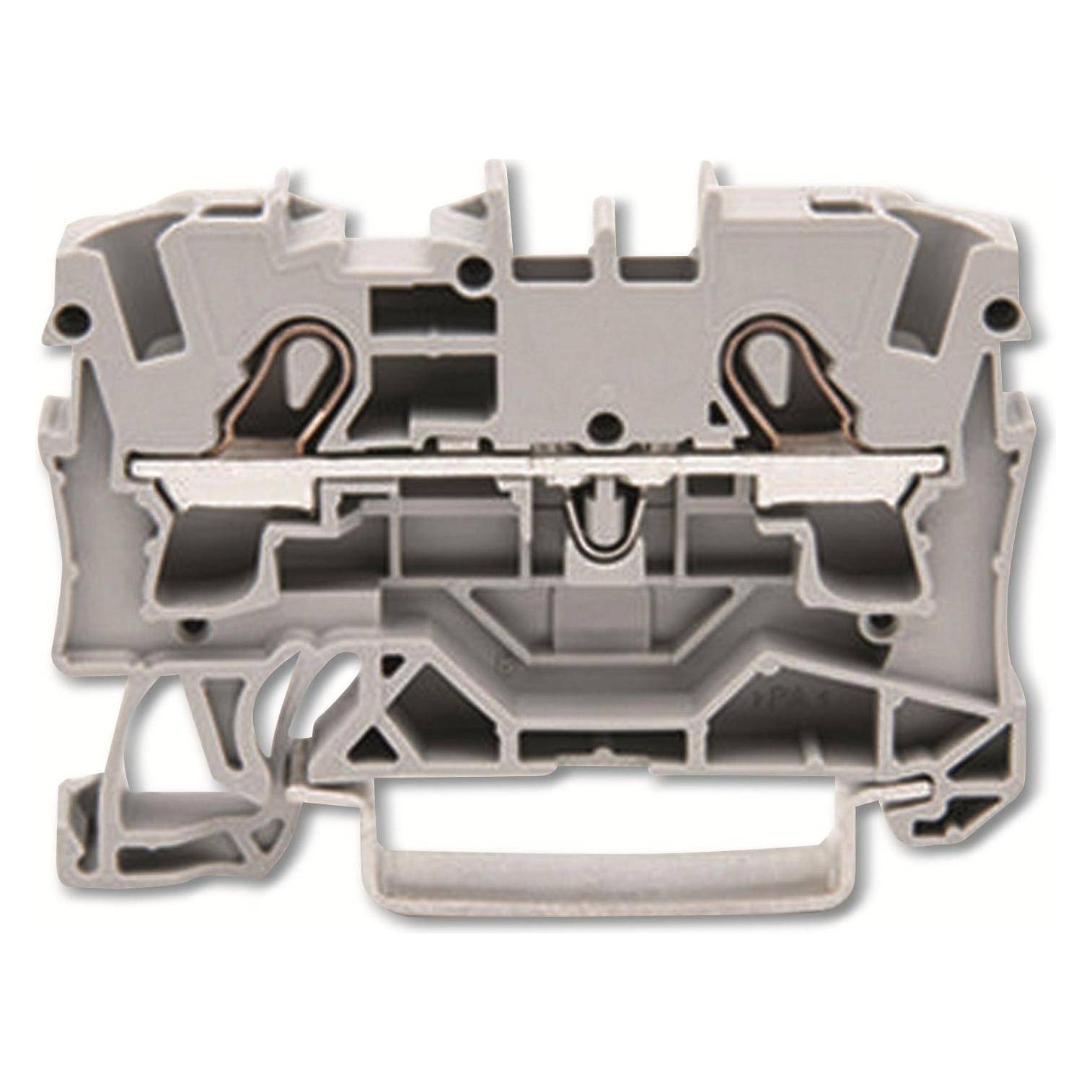 Wago DIN-Schienenklemme 2 x 4 mm2 grau (2004-1201)