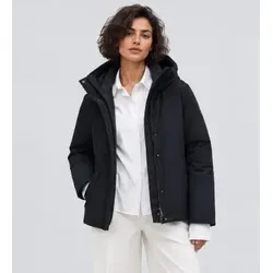 ECOALF für Damen. MCWGAJKMAKA00255W26-319 Jacke Maka schwarz (L), Lässig, Recyceltes Polyester