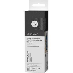 Cricut Vinylfolie Joy 2011752 Smart Vinyl, schwarz, 13,9 x 121,9 cm, glänzend, permanent