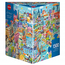 Heye Puzzle - Good Old Europe - Triangular 1500 Teile 302956