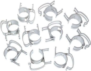 Stairville Snap silver 10 pcs Silber