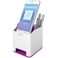 LEITZ Stiftehalter WOW Duo Colour, perlweiß/violett