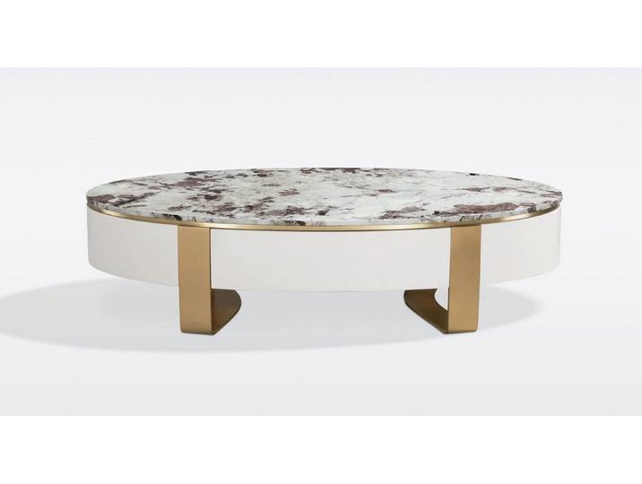 Livin Hill Couchtisch Stilig, kompakte Glanzoptik mit goldenen Designelementen