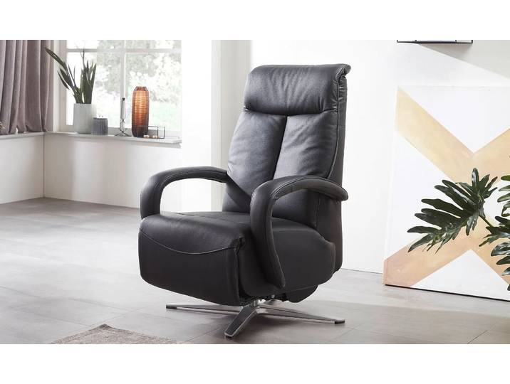 Leder Relaxsessel Porto mit Motor Akku und Aufstehhilfe