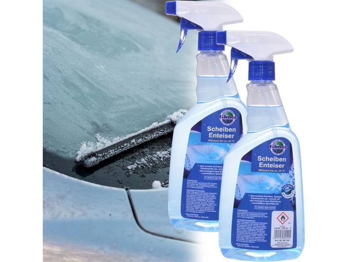 2er-Set Enteiser-Spray für Scheiben, Spiegel und Scheinwerfer, 750ml