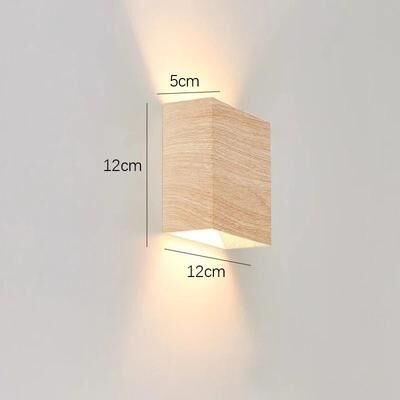 Useful Little Things Creative Wood LED Up And Down Wall Lamp For Artistic Entrances, Stairs, And Balconies a1 white Light