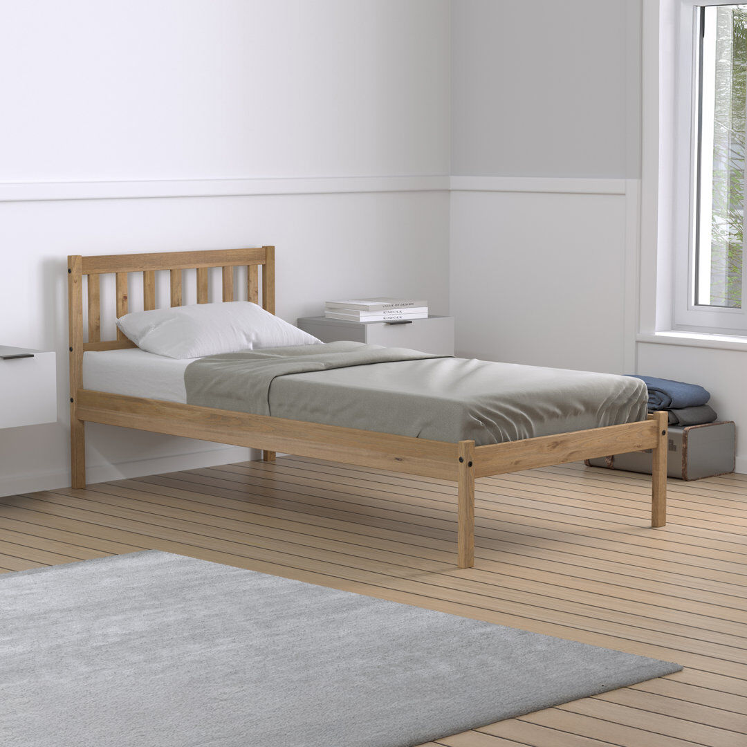 17 Stories Mauresha Bed Frame Brown Single (3')