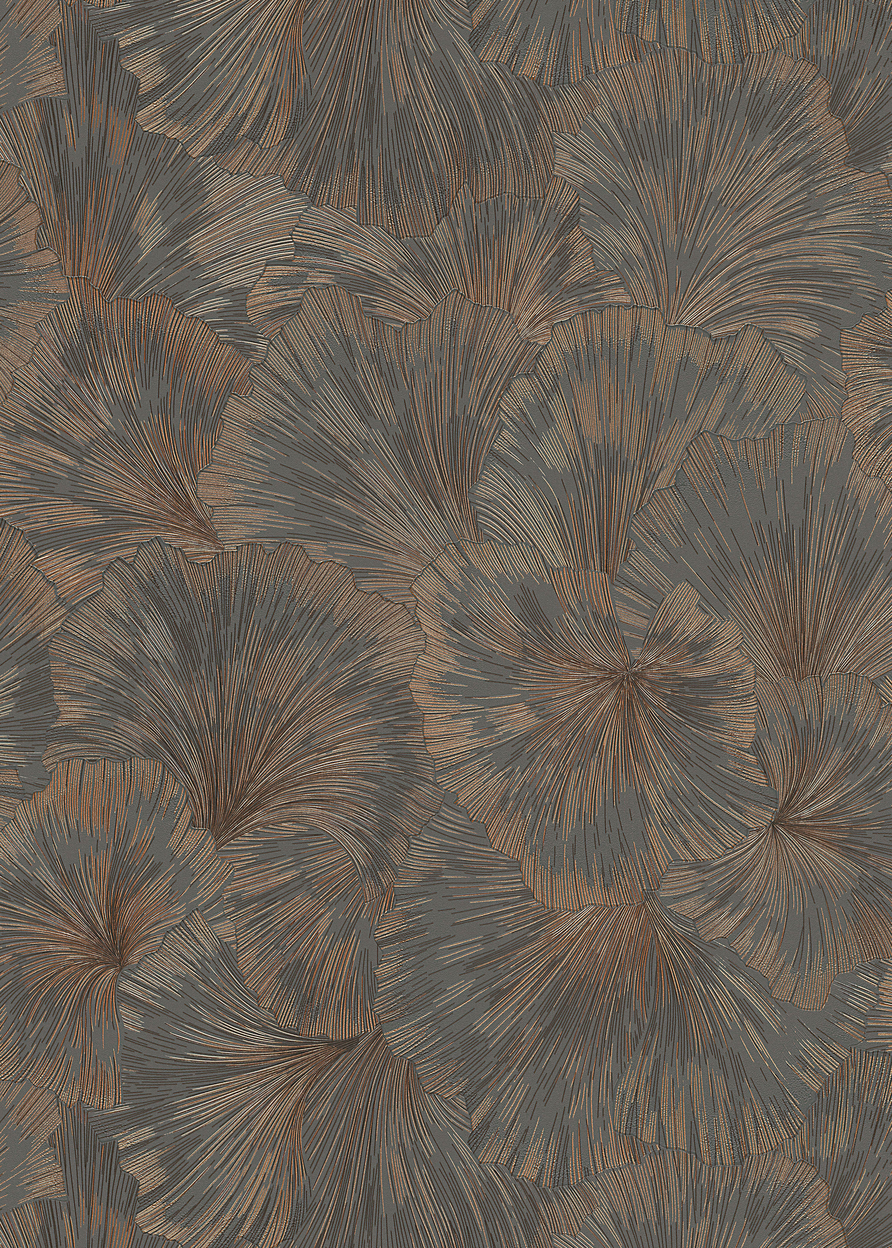 Fashion for walls "Shine" gepflegt geprägt Phthalate frei dunkelgrau B/L: 0,53m x 10,05m, Rollen: 1