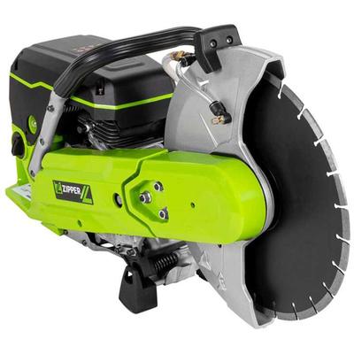 Trennschneider ZIPPER, grün, B:26cm H:46cm T:72cm, Aluminium, Kunststoff, Schneidemaschinen, Nass- und Trockenschnitte