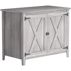 GARTENSCHRANK Tannenholz Hellgrau