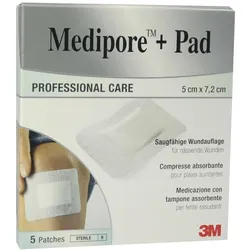 Medipore+pad 3M 5x7,2cm 3562NP Pflaster 5 St