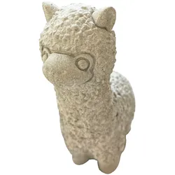 Betonfigur Lama Spucki - niedliche Dekofigur für Haus und Garten