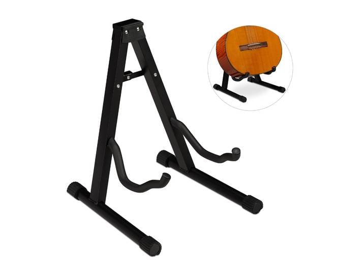 Faltbarer Gitarrenständer Schwarz