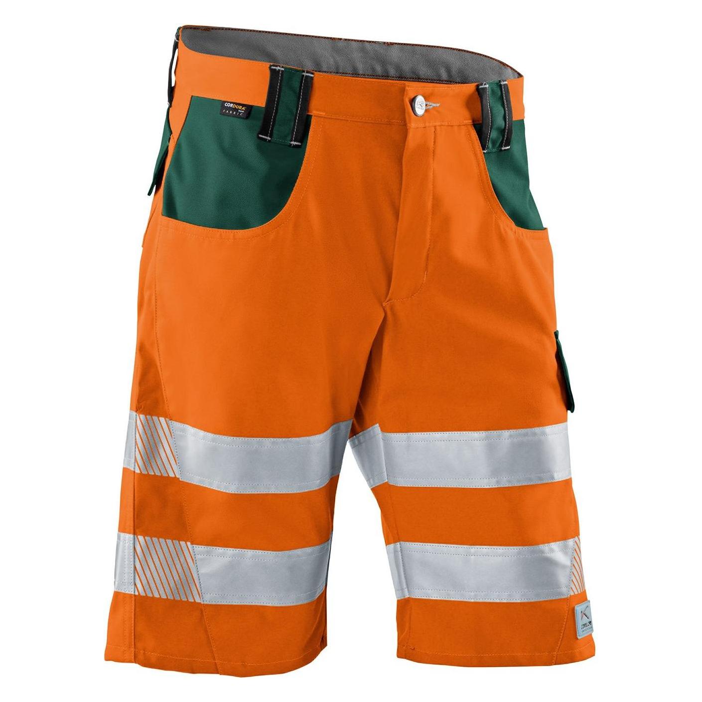 Kübler unisex Warnschutzhose kurz REFLECTIQ orange, moosgrün Grösse 52 (52) (10001789218449)