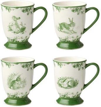 Certified International Le Jardin set of 4 Mug 16oz 4 asst