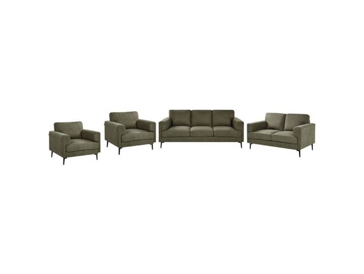 Ensemble de salon 7 places LOUSTO Tissu Vert