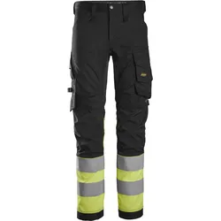 Snickers High-VIS-Stretchhose, Warnschutzklasse 1 254 schwarz-signalorange