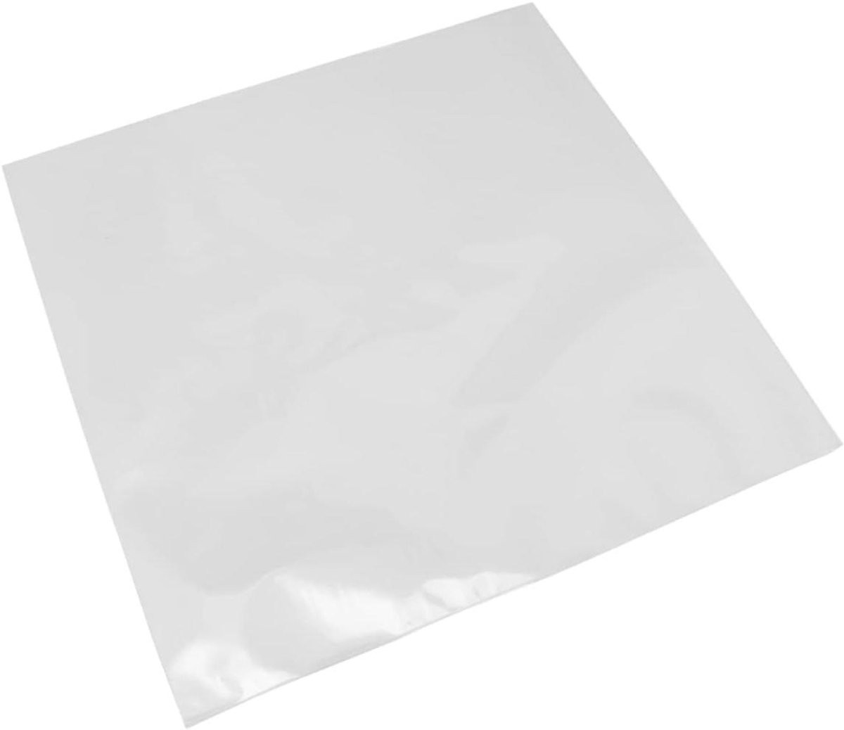 Vinyl Platenhoezen Transparant - Beschermhoezen voor Platen - Breed Ontwerp - 32,5 cm