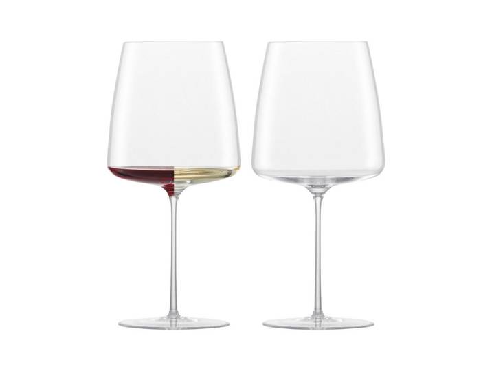Zwiesel Glas Rotweingläser Samtig & Üppig Simplify transparent 740 ml 2er Set, Transparent, Glas, Gläser, Weingläser