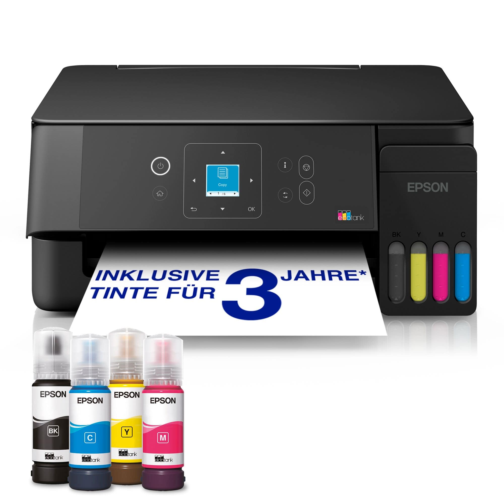 Epson EcoTank ET-2921 All in One A4 Tintenstrahl Drucker 5760 x 1440 DPI jetzt bis zu 150¤ Cashback sichern!* C11CL63405