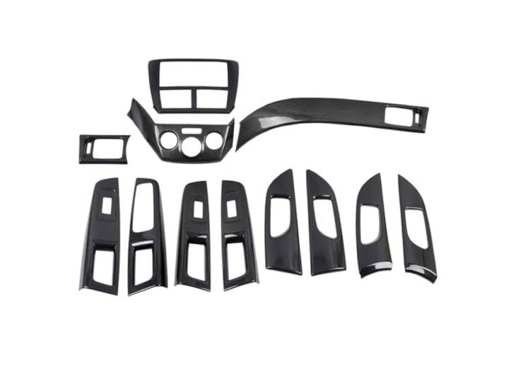 ZHAUYORV Interieur-Armaturenbrett Kompatibel Mit Subaru WRX STI 2007-2013 Style Dashboard Console Handles Bowls Cover(1set)