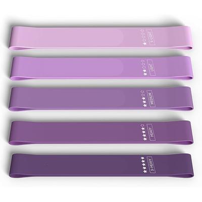 Resistance Bands Exercise Bands For Home Fitness, Stretching, Strength Training purples