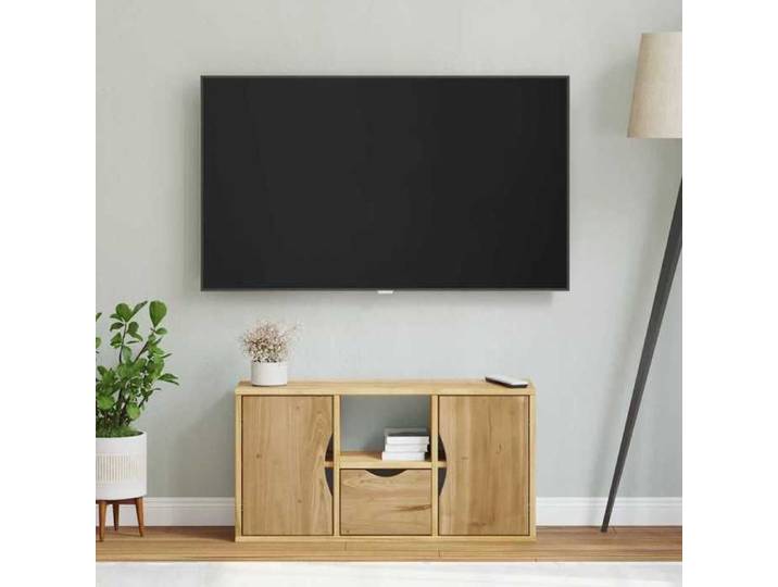 XINWO Meuble TV，Armoire TV Banc TV - avec tiroir ODDA 79x24x40 cm bois massif pin @469