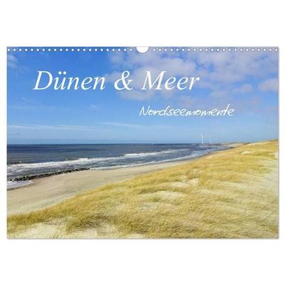 Dünen und Meer Nordseemomente (Wandkalender 2027 DIN A3 quer), CALVENDO Monatskalender