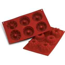 Sf061 Fantasy Form für 6 Mini-Cupcakes mit Loch