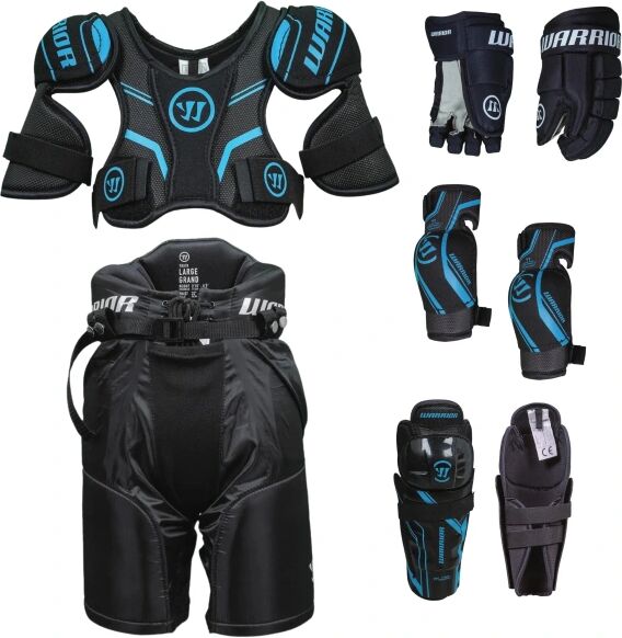 Warrior Hockey Warrior Youth Starter Kit (L - Schwarz)