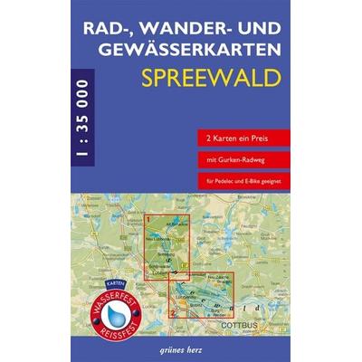 Rad-, Wander- und Gewässerkarten Spreewald, Sonstige von , Grünes Herz, 978-3-86636-112-6