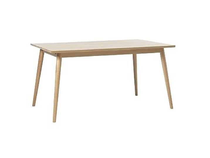 möbelando Esstisch >Blanes< in Klar Lackiert - 150x75x90 (BxHxT)