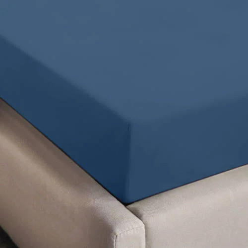 NOUS Kids katoenen kinderhoeslaken - blauw - 150 x 70 cm