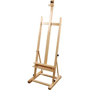 Creativ-Company Staffelei 22179 Studio, H-Fuß, Höhe gesamt 247 cm, Bildhöhe bis 121 cm