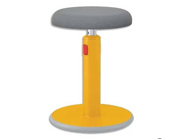 Tabouret ergonomique assis-debout 2 en 1 - Jaune - Leitz Ergo