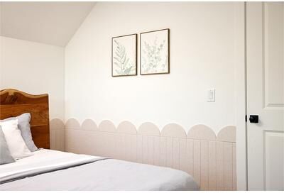 Felt Right Latte Scallop Wainscoting   Sound Dampening Pinnable Tiles